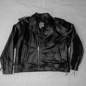 Leather Biker Jacket size 56